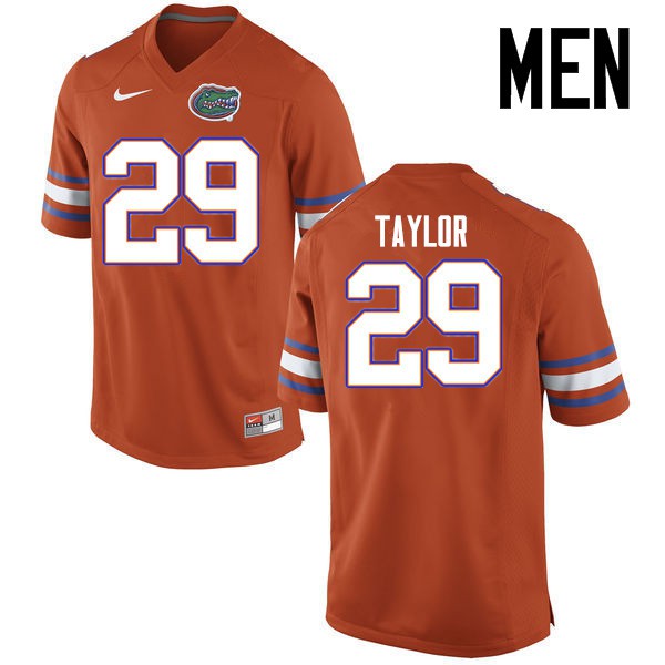 Florida Gators Men #29 Jeawon Taylor College Football Jerseys Orange